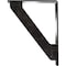 Ekena Millwork Traditional Wrought Iron Bracket, (Triple center brace), Antiqued Silver 2"W x 7 1/2"D x 10"H BKTM02X07X10TTRASV - alternate 3
